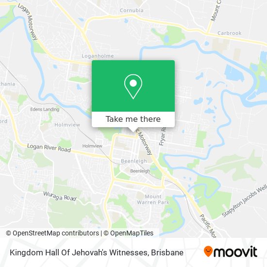Kingdom Hall Of Jehovah's Witnesses map