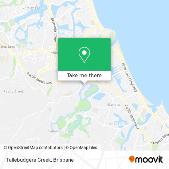 Tallebudgera Creek map
