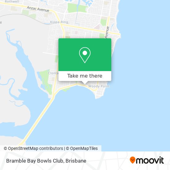 Mapa Bramble Bay Bowls Club