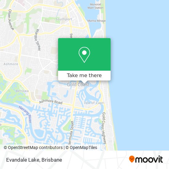 Evandale Lake map