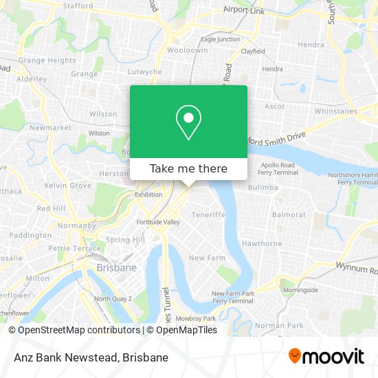 Anz Bank Newstead map