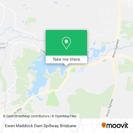 Ewen Maddock Dam Spillway map