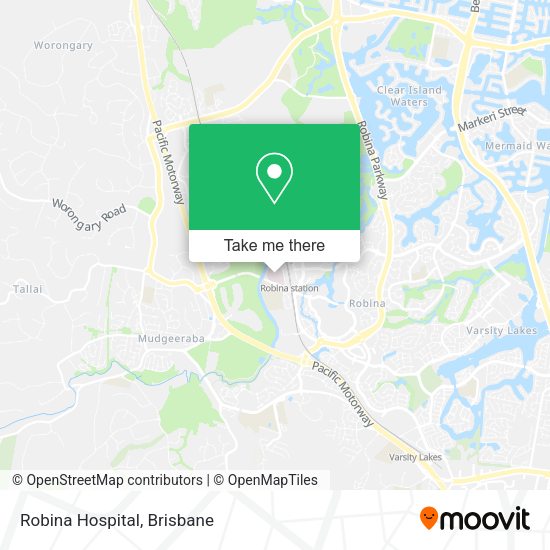 Robina Hospital map