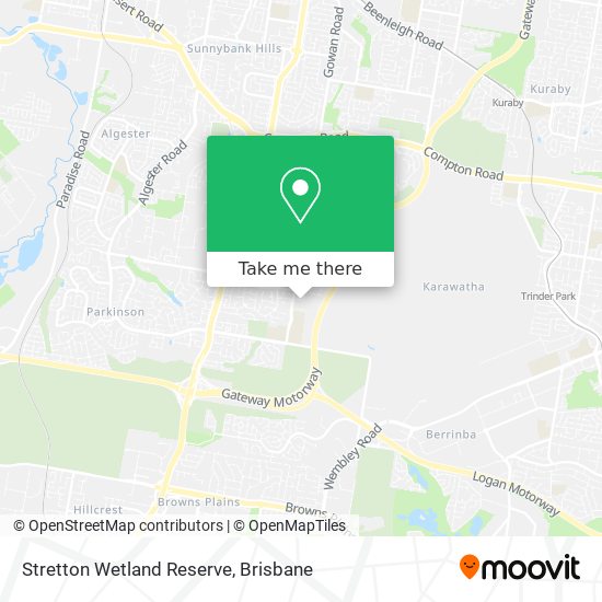 Stretton Wetland Reserve map