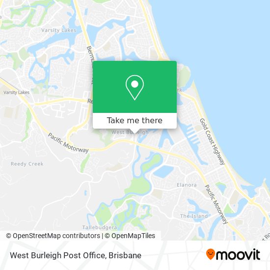 West Burleigh Post Office map