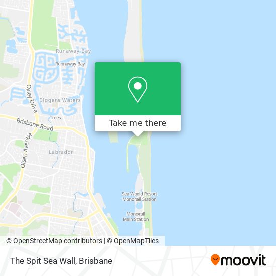 The Spit Sea Wall map