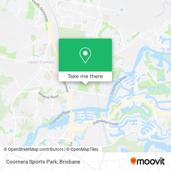 Coomera Sports Park map