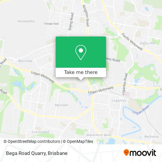 Bega Road Quarry map