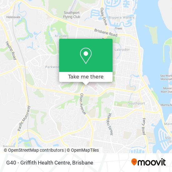 Mapa G40 - Griffith Health Centre