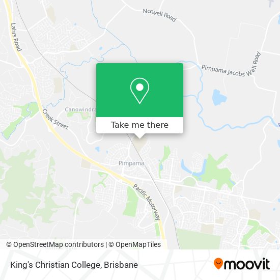 King's Christian College map