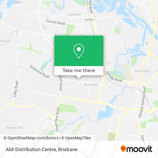 Aldi Distribution Centre map