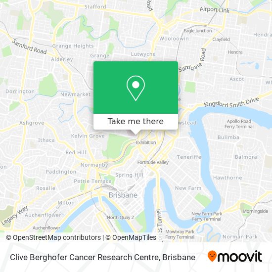 Clive Berghofer Cancer Research Centre map