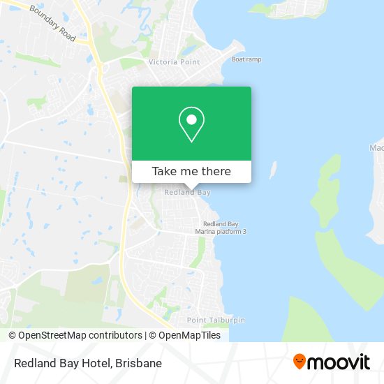 Mapa Redland Bay Hotel