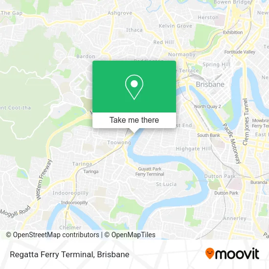 Regatta Ferry Terminal map
