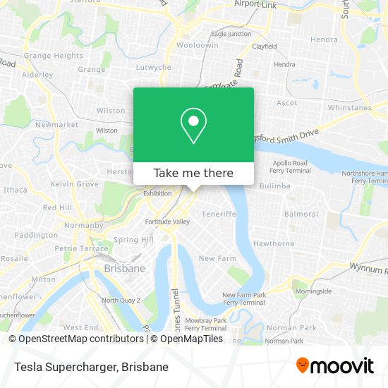 Tesla Supercharger map