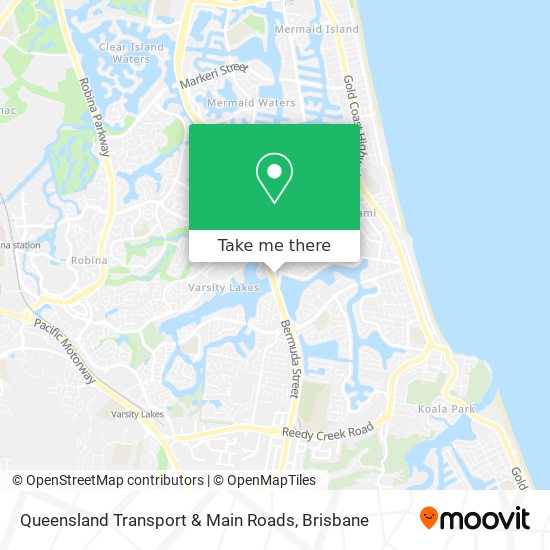 Queensland Transport & Main Roads map