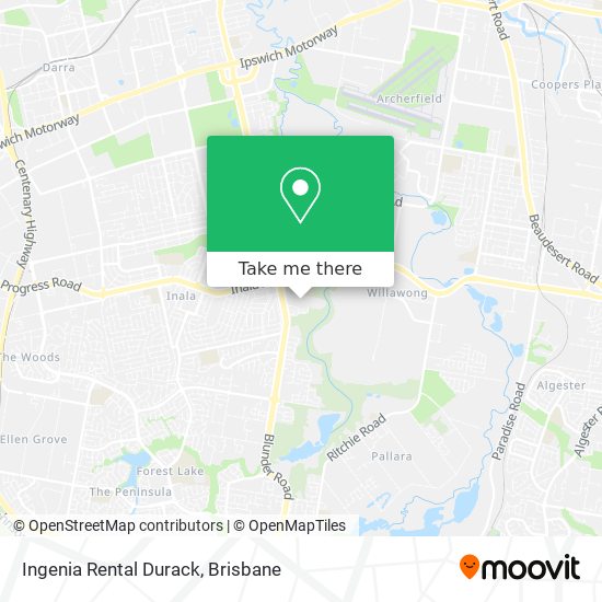 Ingenia Rental Durack map