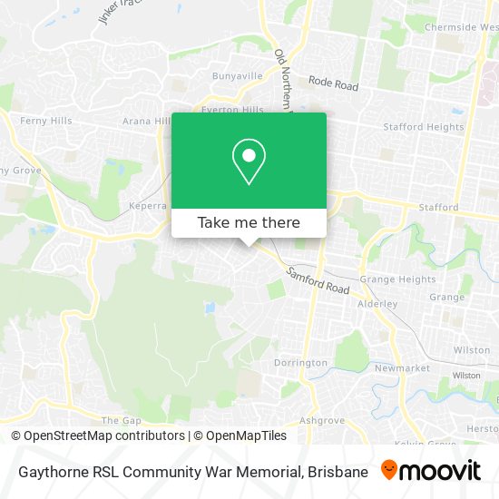 Mapa Gaythorne RSL Community War Memorial