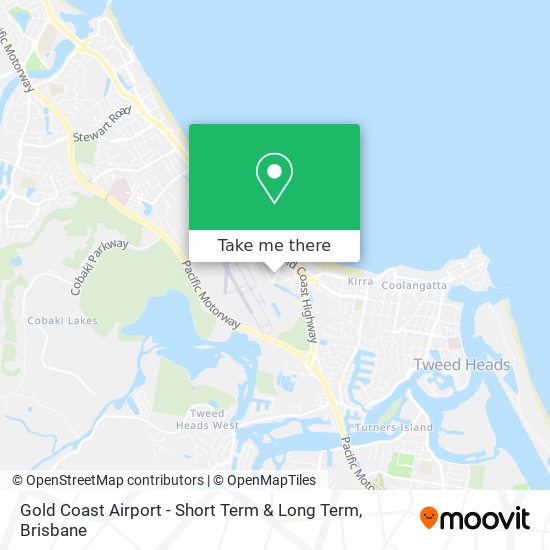 Gold Coast Airport - Short Term & Long Term map