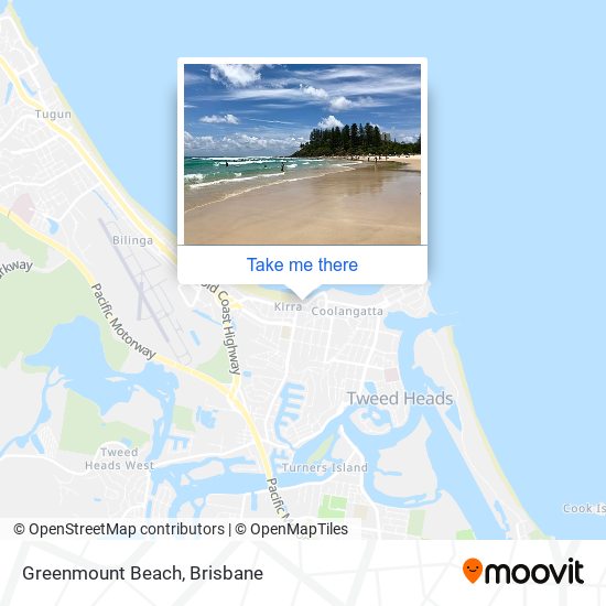 Greenmount Beach map