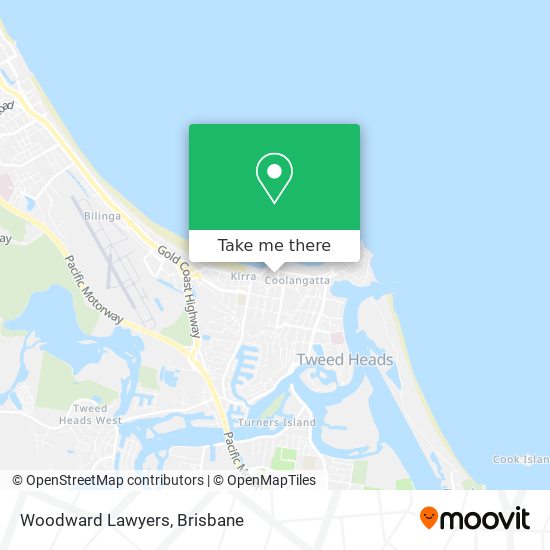 Woodward Lawyers map