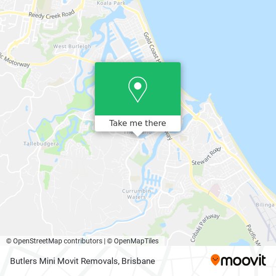 Butlers Mini Movit Removals map