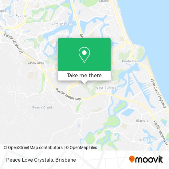 Peace Love Crystals map