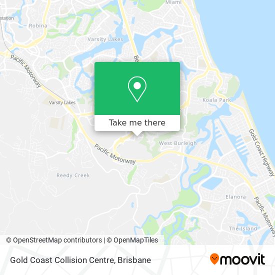 Gold Coast Collision Centre map