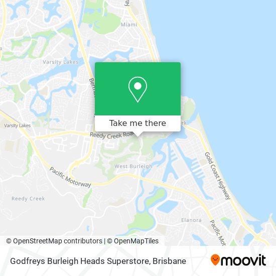 Godfreys Burleigh Heads Superstore map