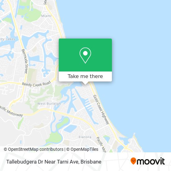 Tallebudgera Dr Near Tarni Ave map