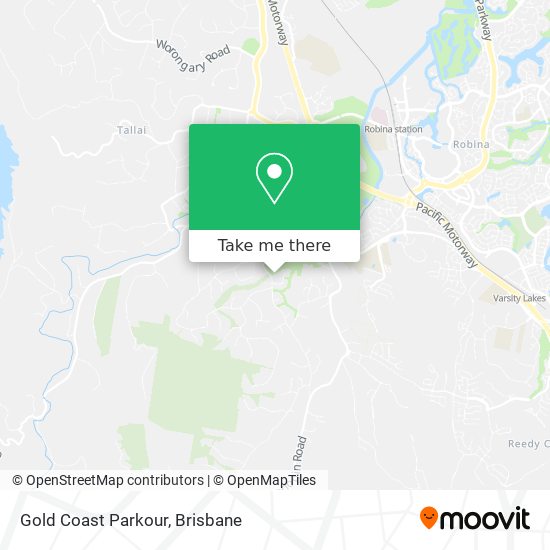 Gold Coast Parkour map