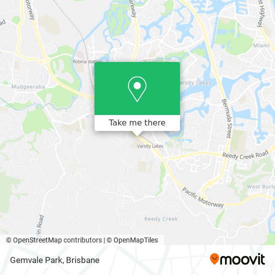 Gemvale Park map