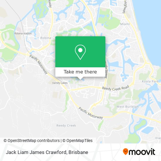 Jack Liam James Crawford map