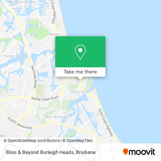 Bliss & Beyond Burleigh Heads map