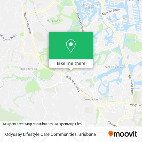 Mapa Odyssey Lifestyle Care Communities