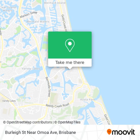 Burleigh St Near Omoa Ave map