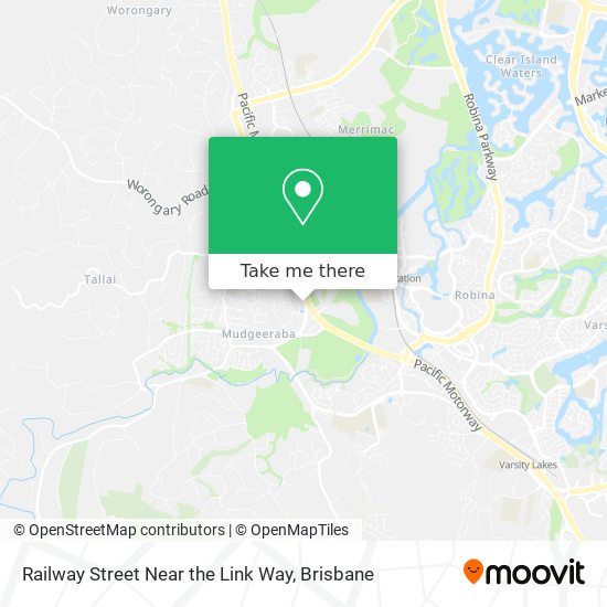 Railway Street Near the Link Way map