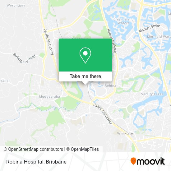 Robina Hospital map
