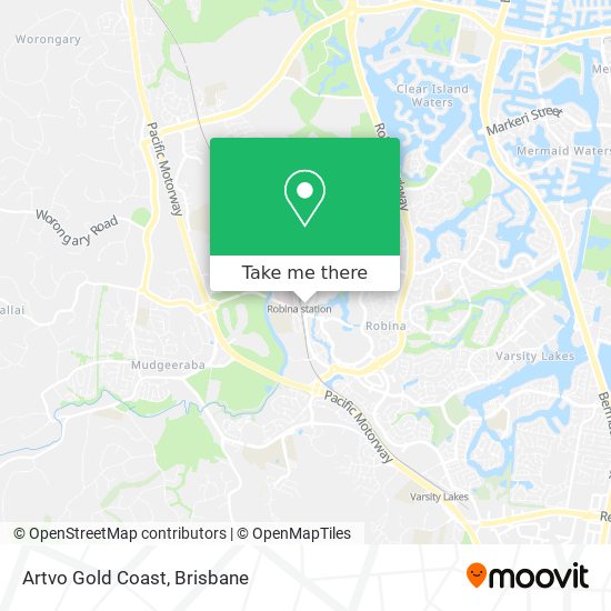 Mapa Artvo Gold Coast