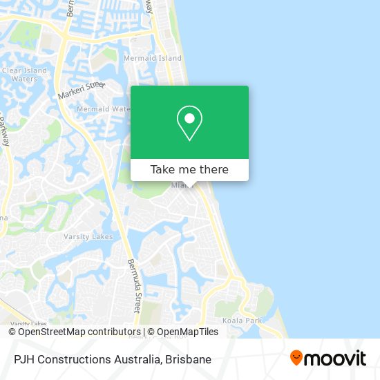 PJH Constructions Australia map