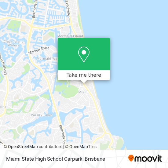 Miami State High School Carpark map