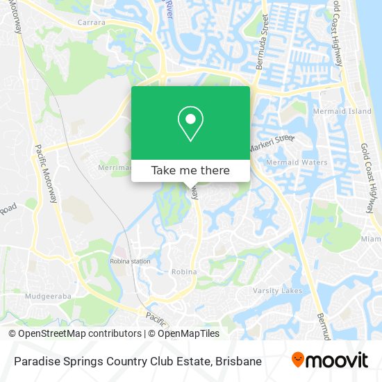 Paradise Springs Country Club Estate map