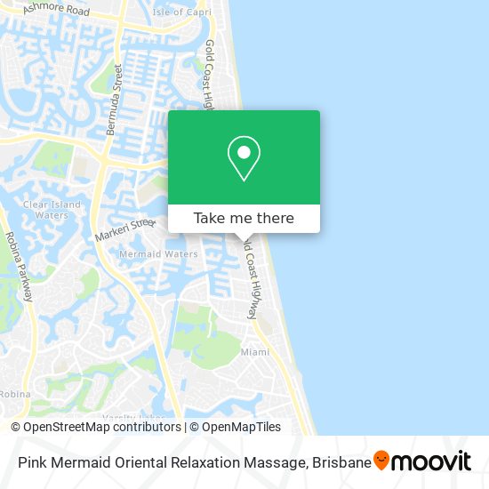Pink Mermaid Oriental Relaxation Massage map