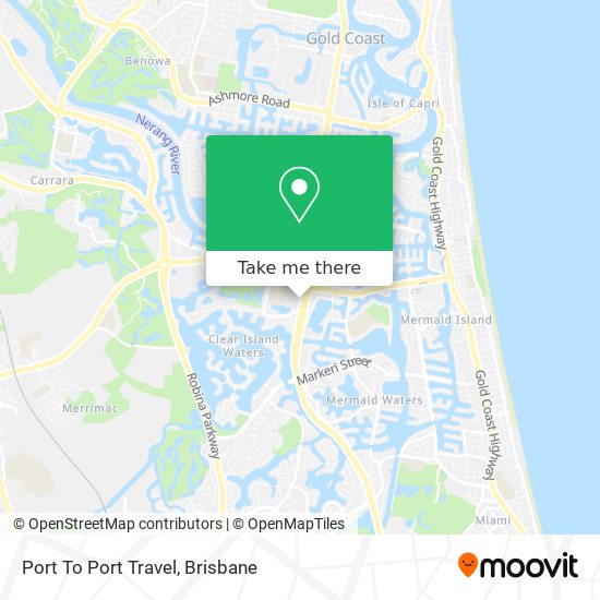 Port To Port Travel map