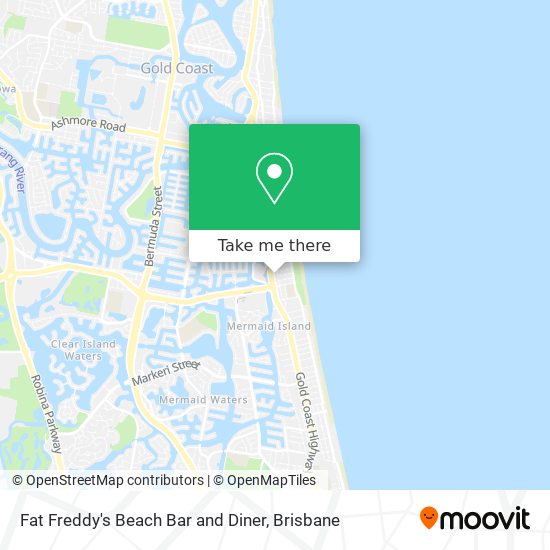 Fat Freddy's Beach Bar and Diner map