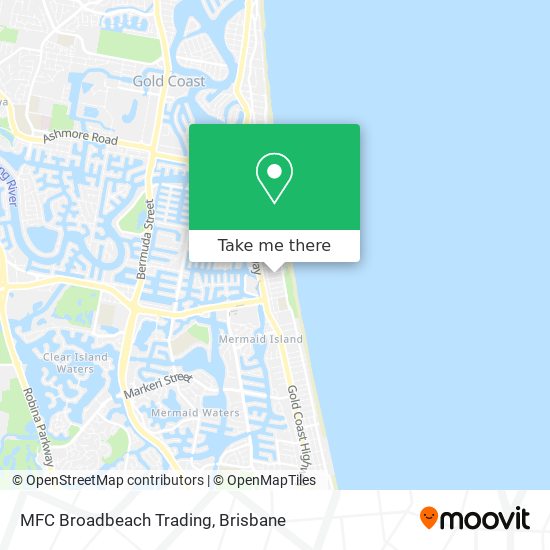 MFC Broadbeach Trading map