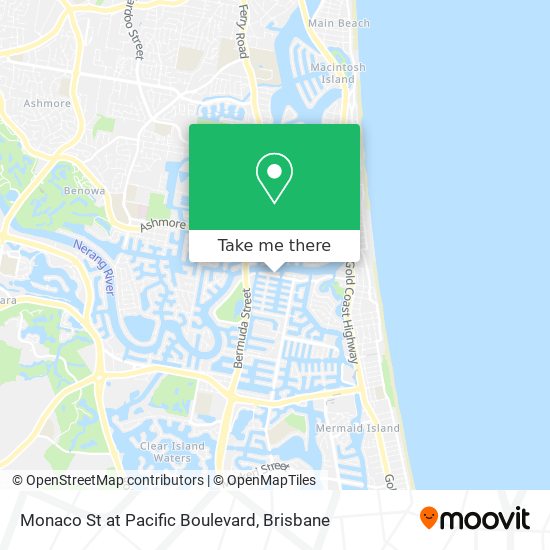 Monaco St at Pacific Boulevard map
