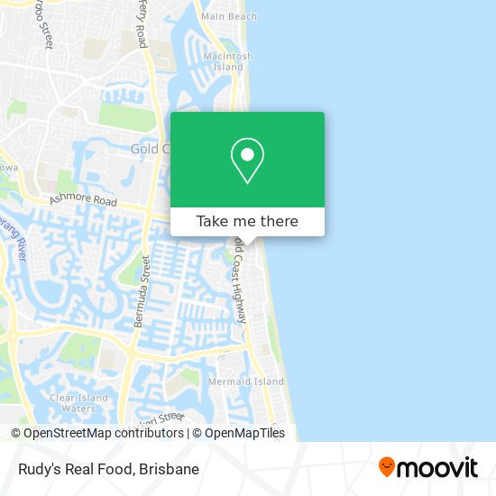 Rudy's Real Food map