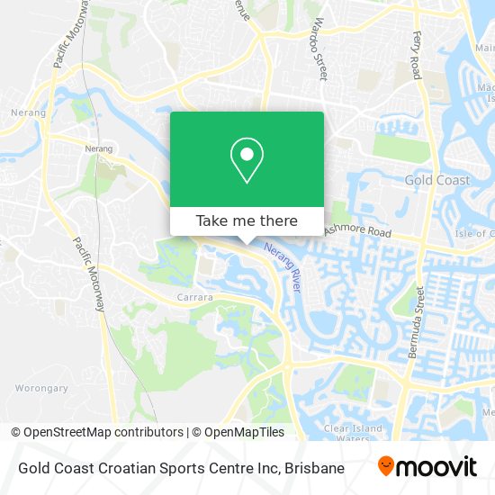 Mapa Gold Coast Croatian Sports Centre Inc