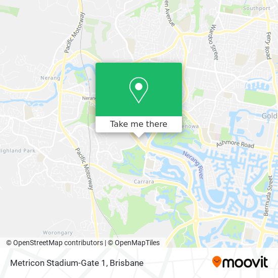 Metricon Stadium-Gate 1 map